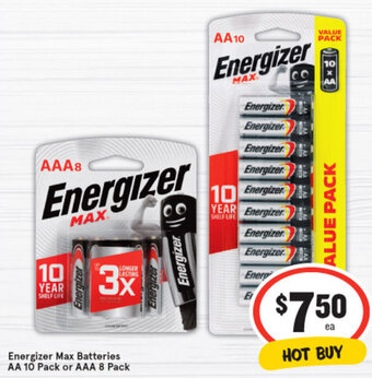 IGA Energizer Max Batteries offer