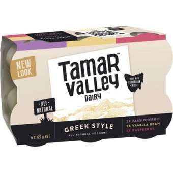 IGA Tamar valley greek style all natural yoghurt variety pack 6x125g offer