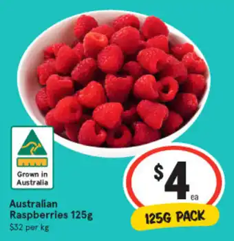 Australian Raspberries 125g