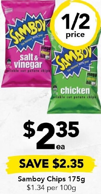 Drakes Samboy Chips 175g offer