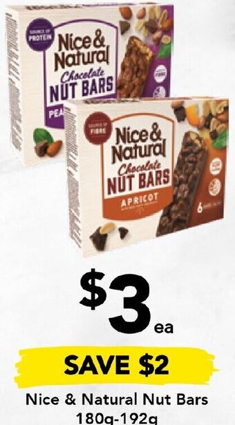 Drakes Nice & Natural Nut Bars 180g-192g offer