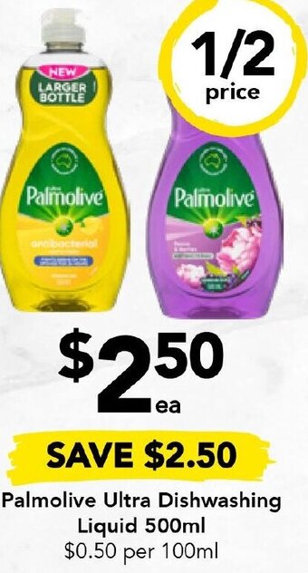 Drakes Palmolive Ultra Dishwashing Liquid 500ml offer
