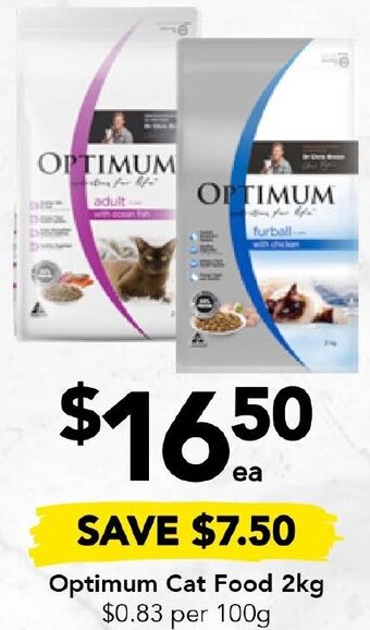 Drakes Optimum Cat Food 2kg offer