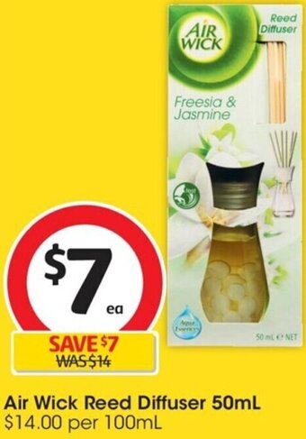 Coles Air Wick Reed Diffuser 50ml offer