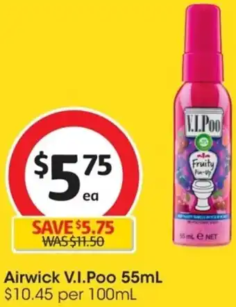 Coles Air Wick V.I. Poo 55ml offer