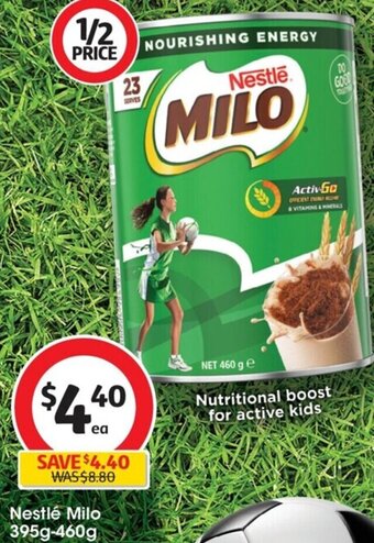 Coles Nestlé Milo 395g-460g offer