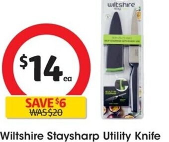 Coles Wiltshire staysharp Utility Knife offer