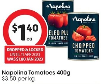 Coles Napolina Tomatoes 400g offer