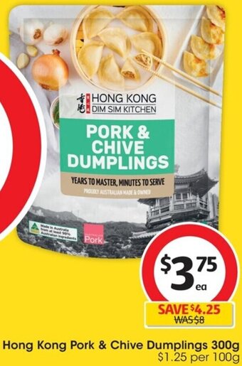 Coles Hong Kong Pork & Chive Dumplings 300g offer