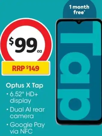 Coles Optux X Tap offer