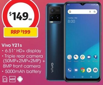 Coles Vivo Y21s offer