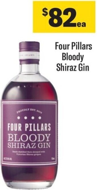 Coles Four Pillars Bloody Shiraz Gin offer