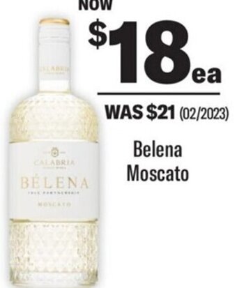 Coles Belena Moscato offer