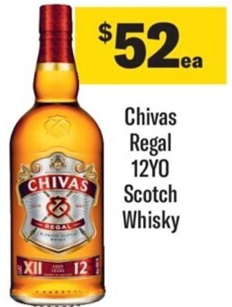 Coles Chivas Regal 12YO Scotch Whisky offer