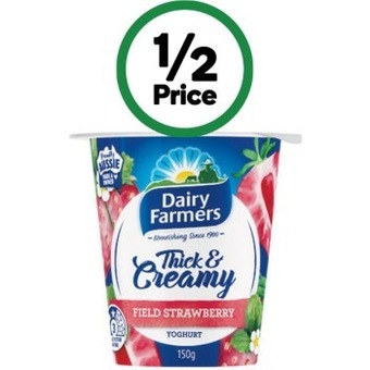 Woolworths Dairy farmers thick & creamy yoghurt 150g – from the fridge offer