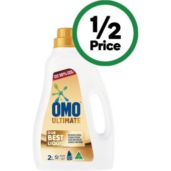 Woolworths Omo ultimate laundry liquid 2 litre or powder 2 kg offer