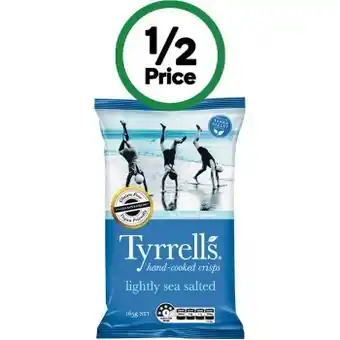 Woolworths Tyrrell’s crisps 165g offer