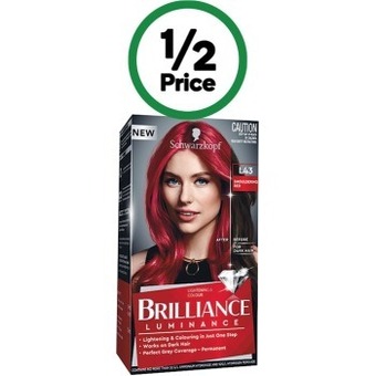 Woolworths Schwarzkopf brilliance hair colour offer