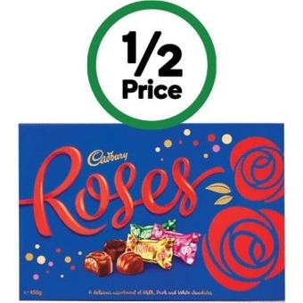 Woolworths Cadbury roses 450g offer