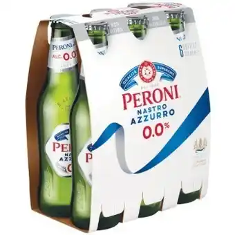 Woolworths New peroni nastro azzurro 0.0% bottles 6 x 330ml offer