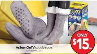Cheap as Chips AsSeenOnTV Cuddle Socks offer