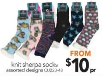 Cheap as Chips Knit Sherpa Socks offer