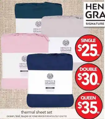 Cheap as Chips Thermal Sheet Set Double offer