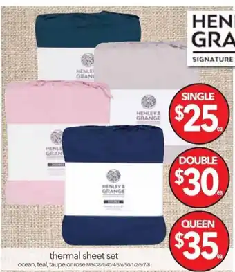 Thermal Sheet Set Single