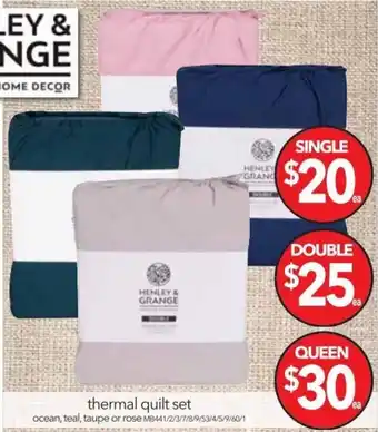 Cheap as Chips Thermal Quilt Set Double offer