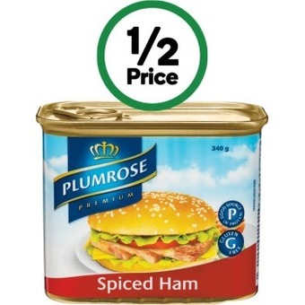 Woolworths Plumrose spiced ham 340g offer