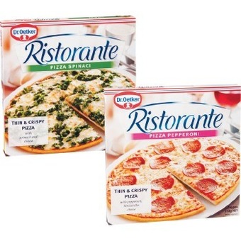 Dr oetker ristorante pizza 310-390g – excludes gluten free