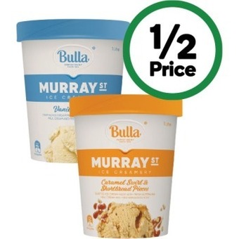 Woolworths Bulla murray st ice cream tubs 1 litre – from the freezer offer