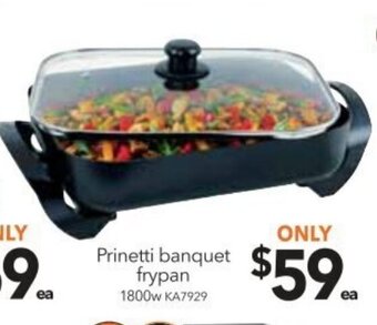 Cheap as Chips Prinetti Banquet Frypan 1800W offer