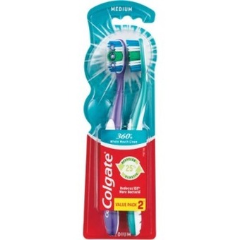 Woolworths Colgate 360 whole mouth clean toothbrush pk 2 offer