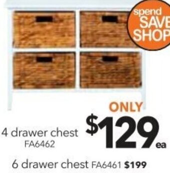 Cheap as Chips 4 Drawer Chest offer
