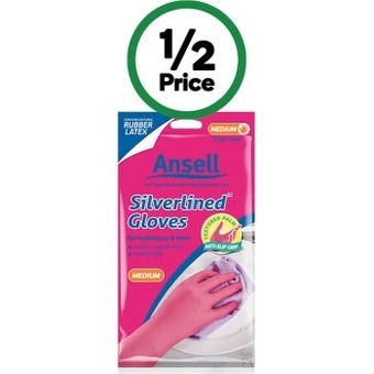 Woolworths Ansell gloves silverlined 1 pair offer