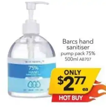 Barcs Hand Sanitiser 500ml
