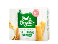 BIG W Only Organic Teething Rusks 6+ Months 100g offer