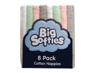 BIG W Big Softies 8-Pack Cotton Nappies offer