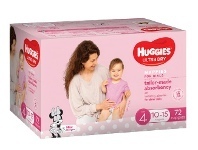 BIG W Huggies Ultra Dry Jumbo Nappies Size 4 Toddler Girl (10-15kg) - 72 Pack offer