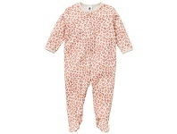 BIG W Dymples Cotton Coveralls with Zip Sizes 0000-1 - Red & Beige offer