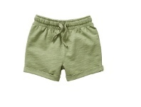 BIG W Dymples Organic Cotton Shorts Sizes 000-2 - Sage Green offer