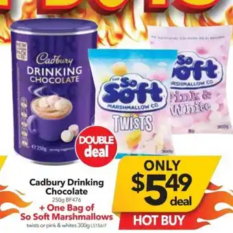 Cheap as Chips Cadbury Drinking Chocolate 250g offer