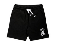 BIG W K-D Kids Organic Cotton Shorts Sizes 1-7 - Black offer