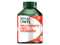 Good Price Pharmacy Nature’s Own Triple Strength Garlic+C, Horseradish 150 Tablets offer