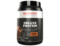 Good Price Pharmacy Musashi Deluxe Protein Chocolate Peannut 900g offer