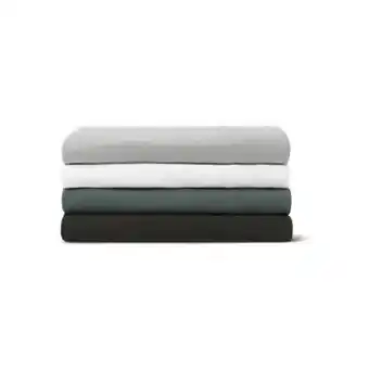 Myer Vue 250tc stonewashed cotton sheet set^ offer