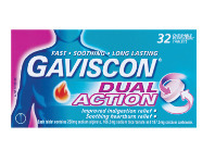 Terry White Gaviscon Dual Action Peppermint 32 chewable tablets offer