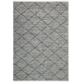 Myer Vue doran hand woven rug leather and cotton 160x230cm offer