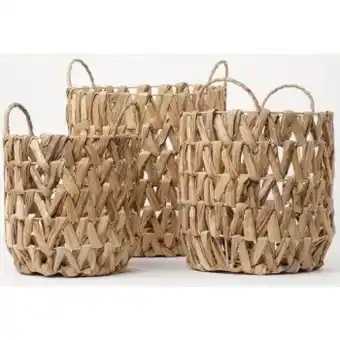Myer Australian house & garden kahlin water hyacinth baskets set of 3 offer